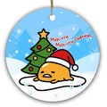 A Very Unmotivated Egg in a Santa Hat. Ceramic Gag Keepsake for Teens, Introverts and Low-Energy Humor.