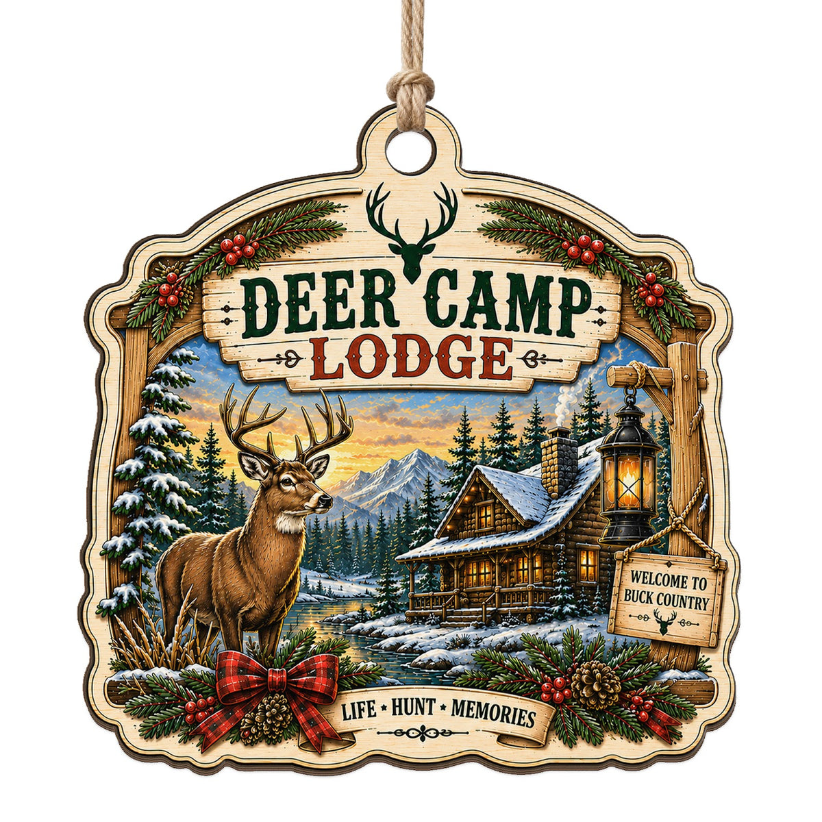 Buck Season Keepsake, Stocking Stuffer For Deer Hunter, Blind Stand Mantle Decor