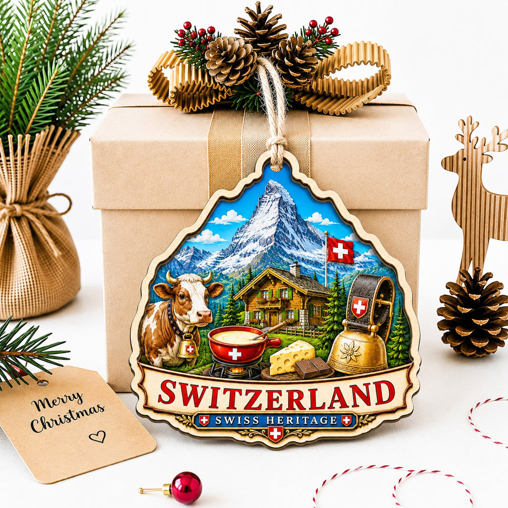 India Christmas Ornament, Taj Mahal Agra Travel Souvenir Gift, Wood Hanging Tree Decoration