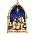 Sacred Nativity Keepsake, Religious Gift For Christian, Holy Night Scene Mantle Decor