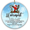 A Scissor-Wielding Miracle Worker Who Touches More Hearts Than Hair. Ceramic Keepsake for Your Stylist.