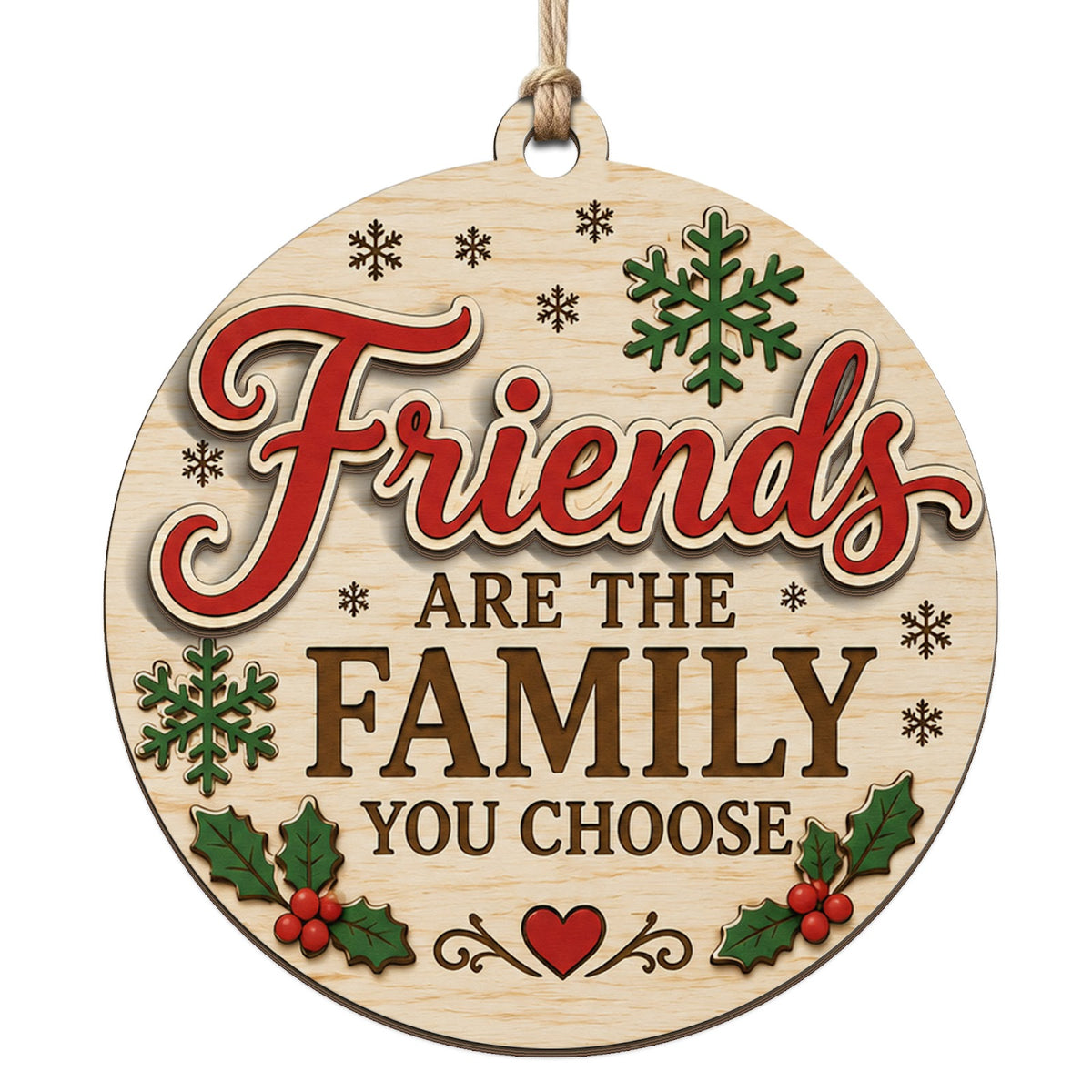 Chosen Family Keepsake, BFF Gift For Best Friend, Friendship Holiday Mantle Decor