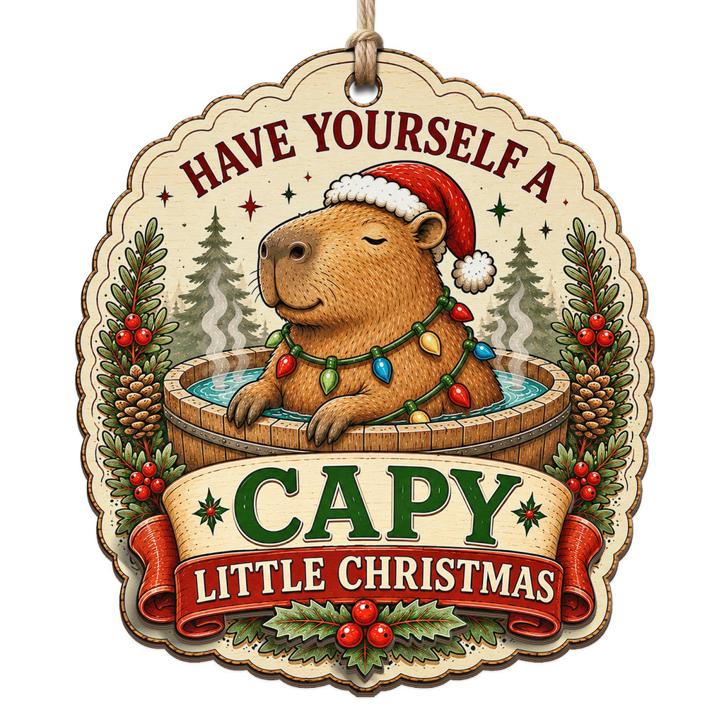 Capybara Keepsake, Stocking Stuffer For Cute Animal Lover, Funny Pet Mantle Decor