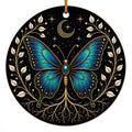 Tree of Life Butterfly design on a glazed ceramic disc. Keepsake for butterfly lovers, and anyone marking a change or a 