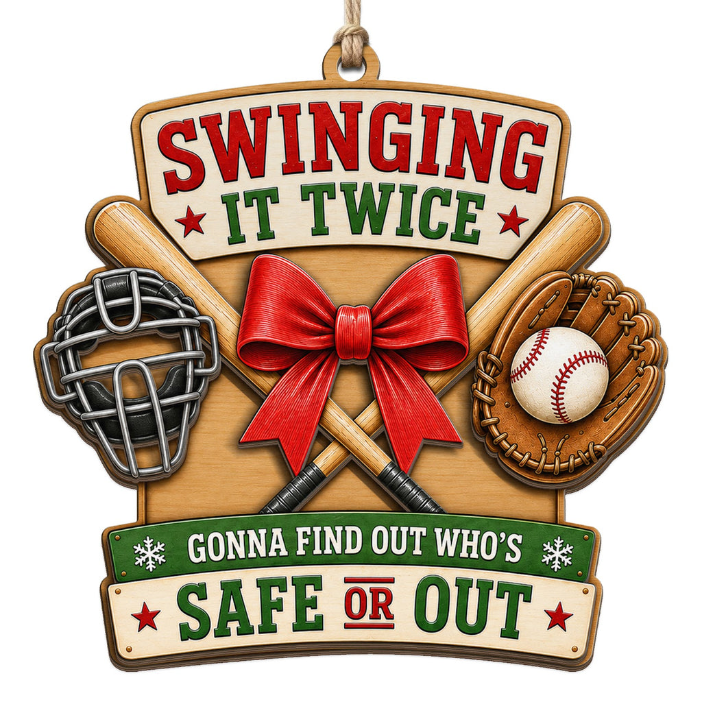 Banner Pairs Bow Tied Bats With A Catchers Mask And Glove On Tan Wood. Great Gift For Baseball Players Coaches And Fans.