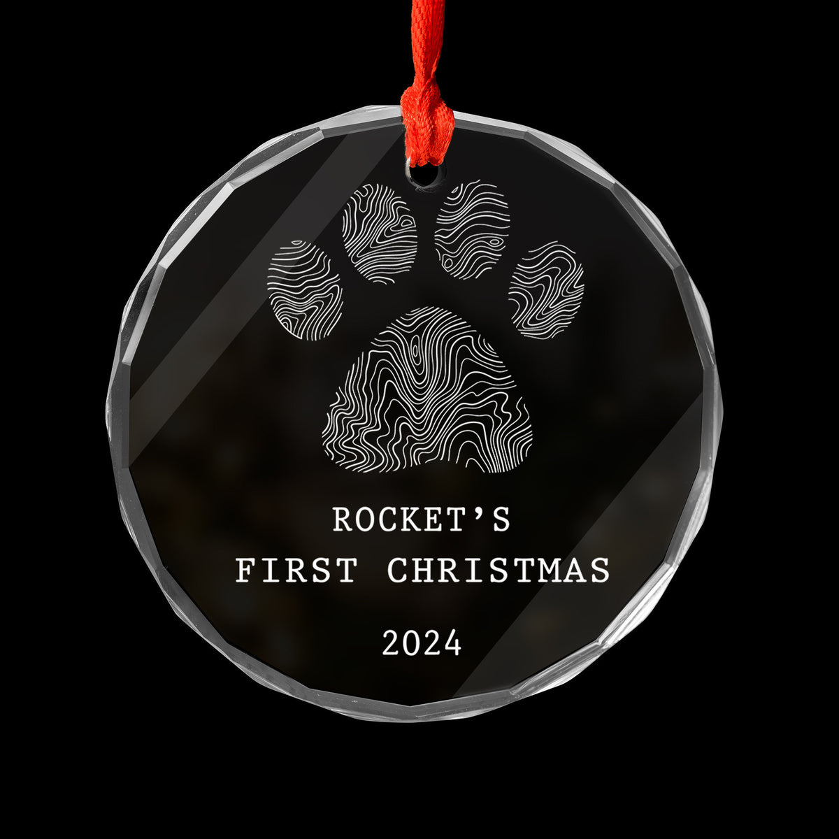 Personalized First Christmas Pet Glass Ornament, New Puppy or Kitten Gift - image 5