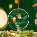 Personalized Pet Memorial Glass Christmas Ornament, Loss of Pet Sympathy Gift