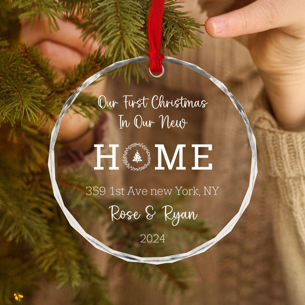 Personalized New Home Glass Christmas Ornament 2026, First Home Gift - image 7