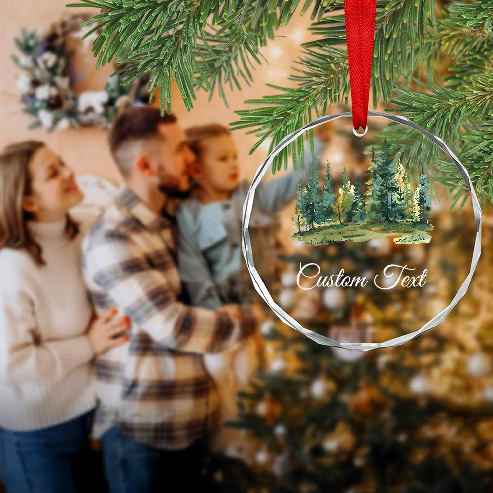 Personalized Custom Text Memorial Glass Christmas Ornament, Remembrance Gift - image 7
