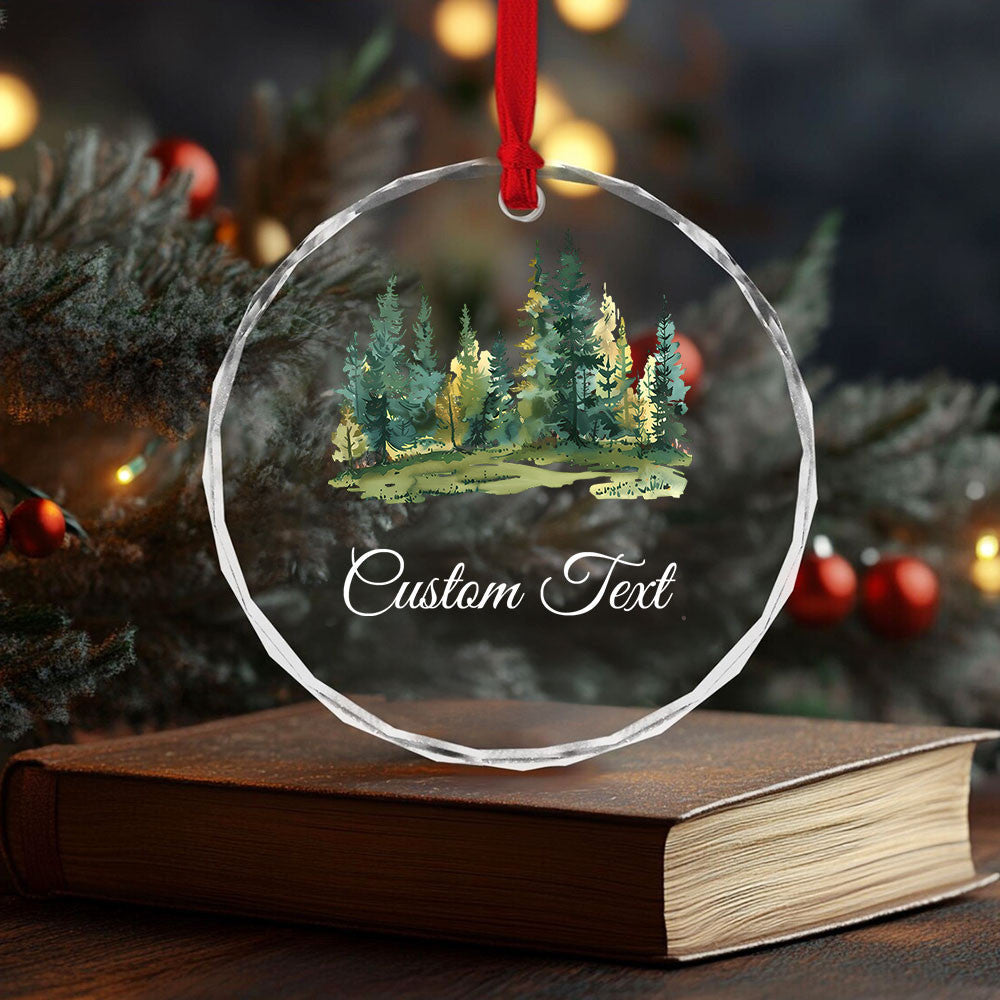 Personalized Custom Text Memorial Glass Christmas Ornament, Remembrance Gift - image 5