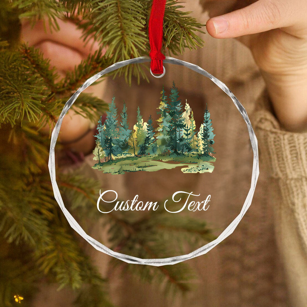 Personalized Custom Text Memorial Glass Christmas Ornament, Remembrance Gift - image 6
