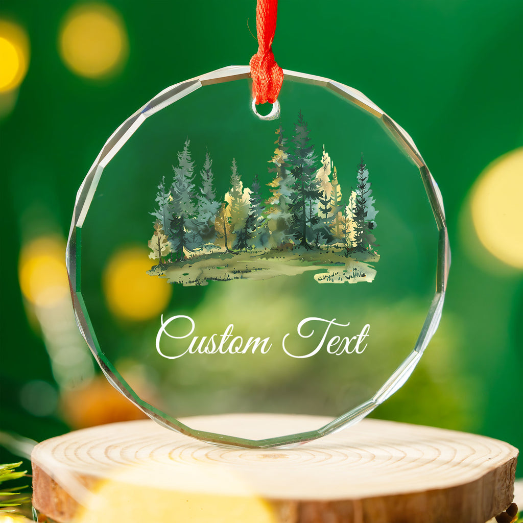 Personalized Custom Text Memorial Glass Christmas Ornament, Remembrance Gift - image 8