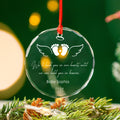 Personalized Loss of Baby Glass Christmas Ornament, Stillbirth Memorial Keepsake