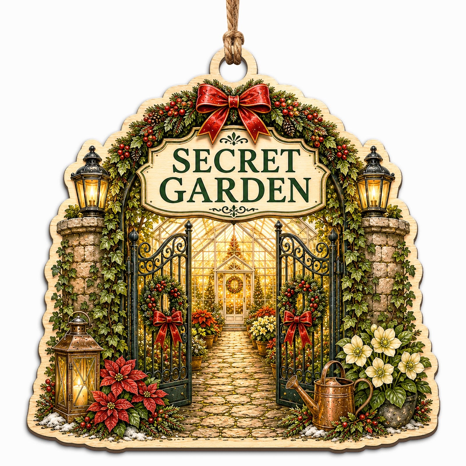 Floral Garden Keepsake, Stocking Stuffer For Gardener, Botanical Cottage Mantle Decor