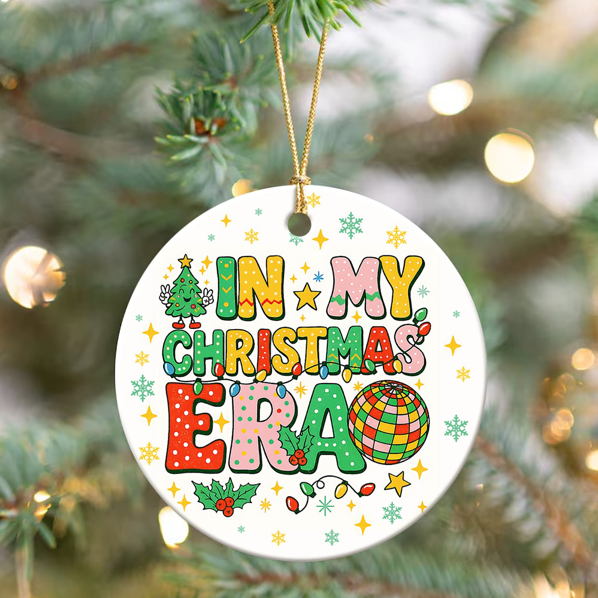 Christmas Christmas Ornament, In My Christmas Era Teen Girl Gift, Ceramic Tree Decoration