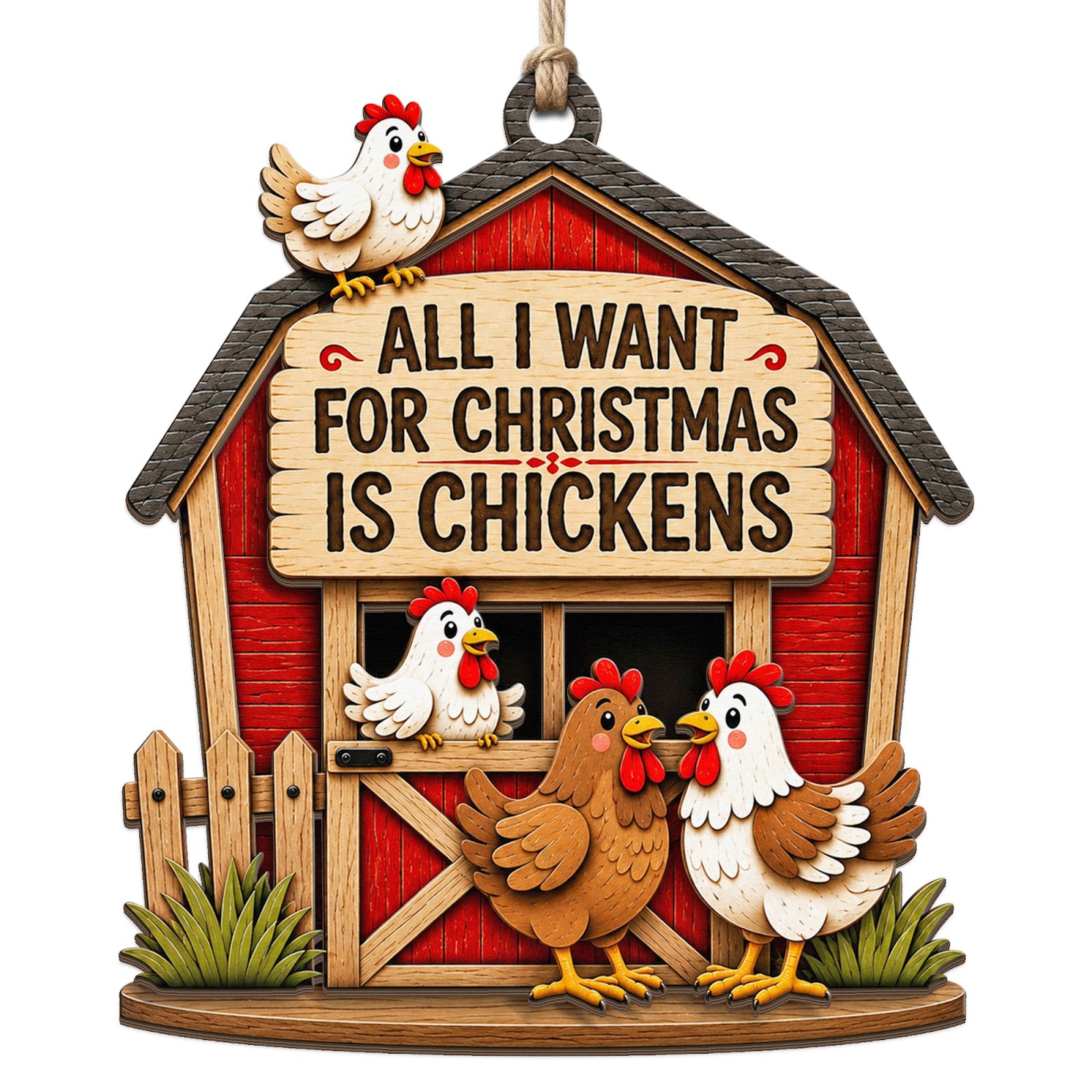 Backyard Chicken Keepsake, Stocking Stuffer For Chicken Lover, Farm Girl Mantle Decor