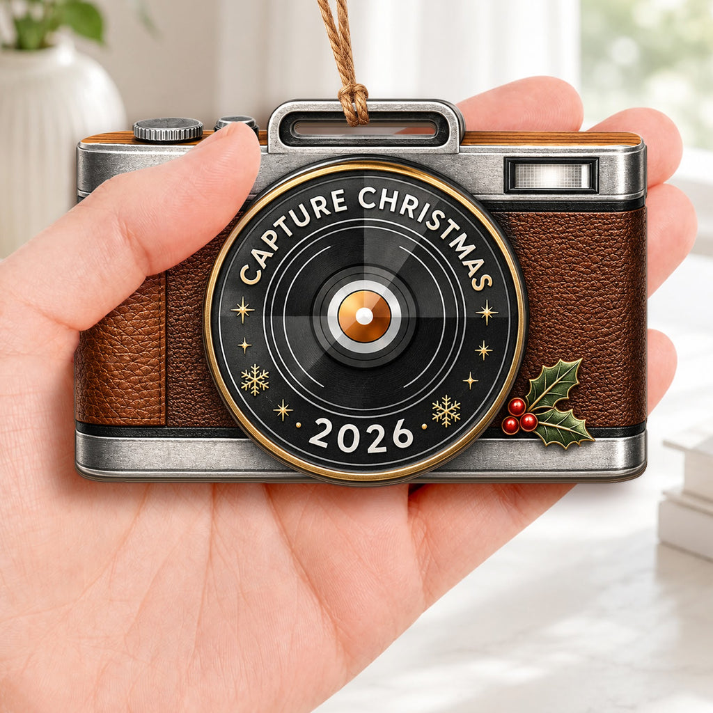 Photographer Wood Christmas Ornament