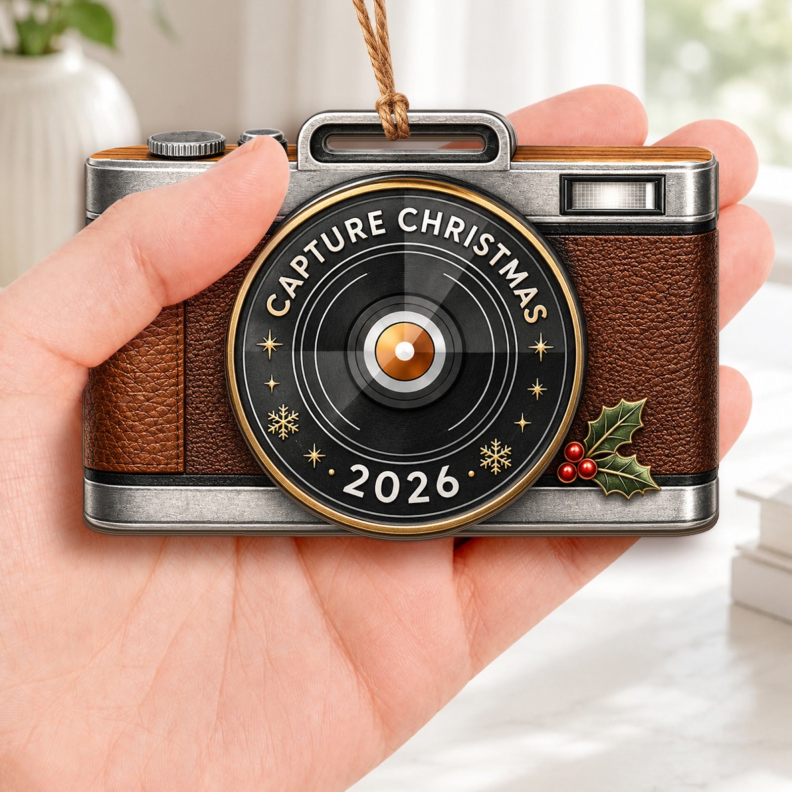 Photographer Wood Christmas Ornament