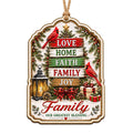 Faith And Family Keepsake, Religious Gift For Christian Family, Spiritual Mantle Decor