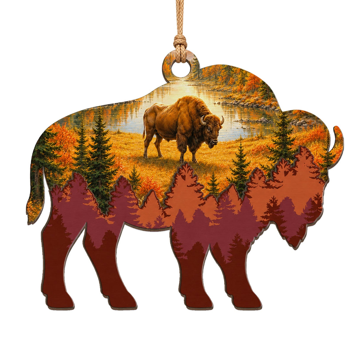 Bison Buffalo Keepsake, Stocking Stuffer For Wildlife Fan, Nature Mantle Decor
