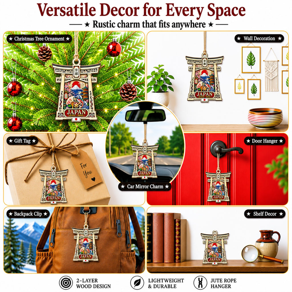 Dominican Republic Christmas Ornament, Caribbean Beach Travel Souvenir Gift, Wood Ornament