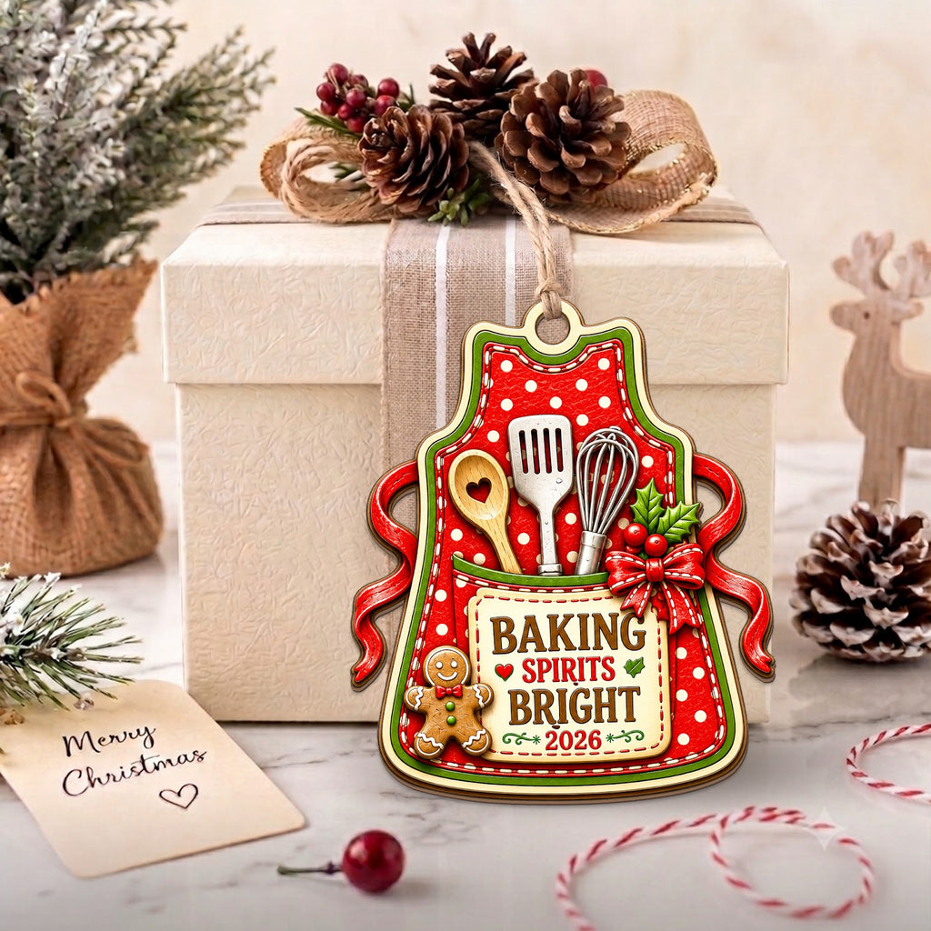 Baking Wood Christmas Ornament