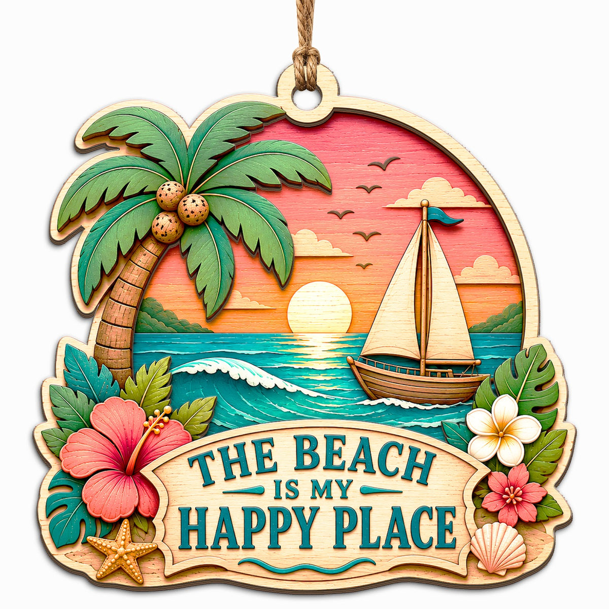 Sandy Shore Keepsake, Stocking Stuffer For Beach Lover, Coastal Summer Mantle Decor