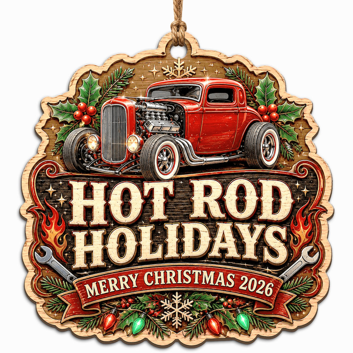 Classic Car Keepsake, Stocking Stuffer For Car Guy, Hot Rod Garage Mantle Decor
