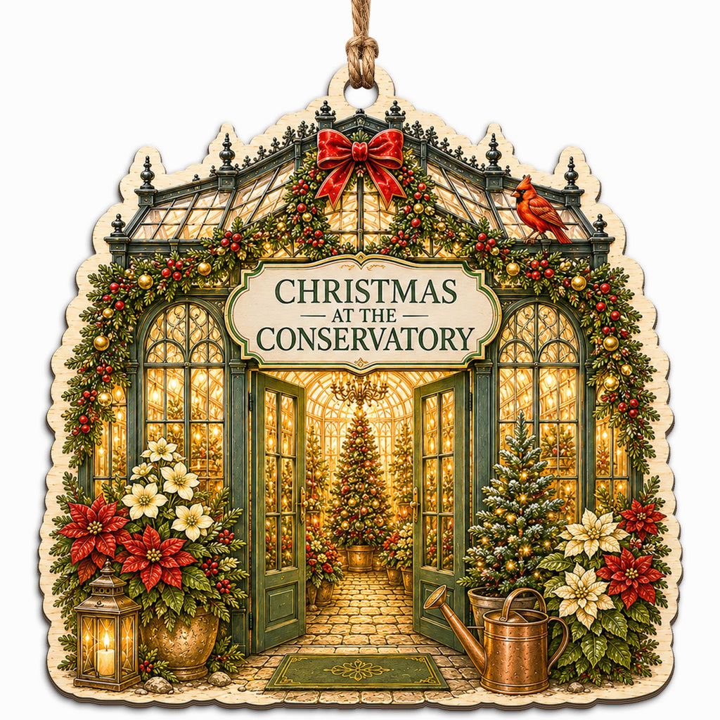 Garden Conservatory Keepsake, Stocking Stuffer For Horticulturist, Botanical Mantle Decor