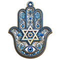 Hamsa Protection Keepsake, Hanukkah Stuffer For Jewish Friend, Judaica Mantle Decor