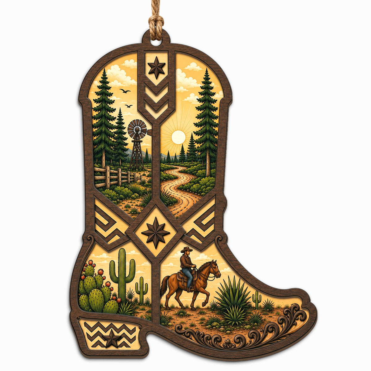 Cowboy Boot Keepsake, Stocking Stuffer For Cowgirl, Rodeo Country Mantle Decor