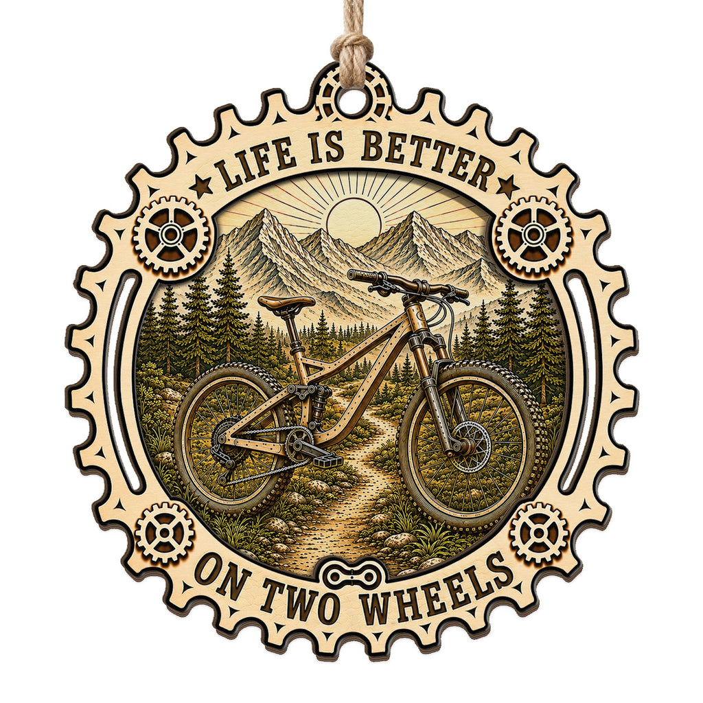 Singletrack Keepsake, Stocking Stuffer For Mountain Biker, Downhill Trail Rider Decor