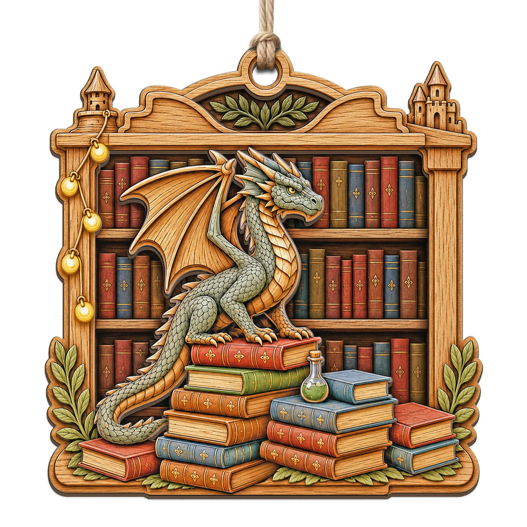 Dragon Reader Keepsake, Stocking Stuffer For Fantasy Lover, BookTok Mantle Decor