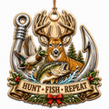 Outdoorsman Lifestyle Keepsake, Stocking Stuffer For Hunter Angler, Sportsman Mantle Decor