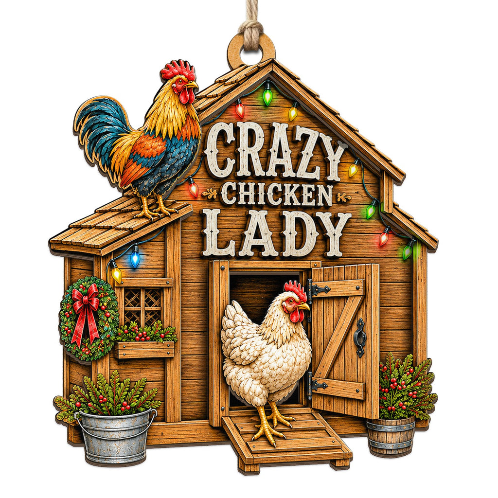 Chicken Mom Keepsake, Funny Stocking Stuffer For Chicken Lady, Backyard Farm Decor