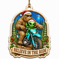 Sasquatch Rider Keepsake, Stocking Stuffer For Cryptid Fan, Bigfoot Humor Mantle Decor