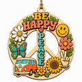 Boho Peace Keepsake, Stocking Stuffer For Free Spirit, Retro Groovy Mantle Decor