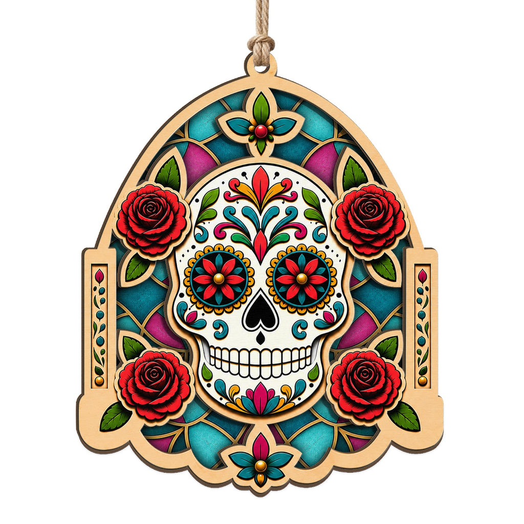 Dia De Muertos Keepsake, Day Of Dead Stocking Stuffer, Skull Art Mantle Decor