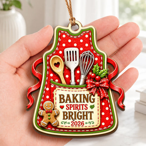 Baking Wood Christmas Ornament
