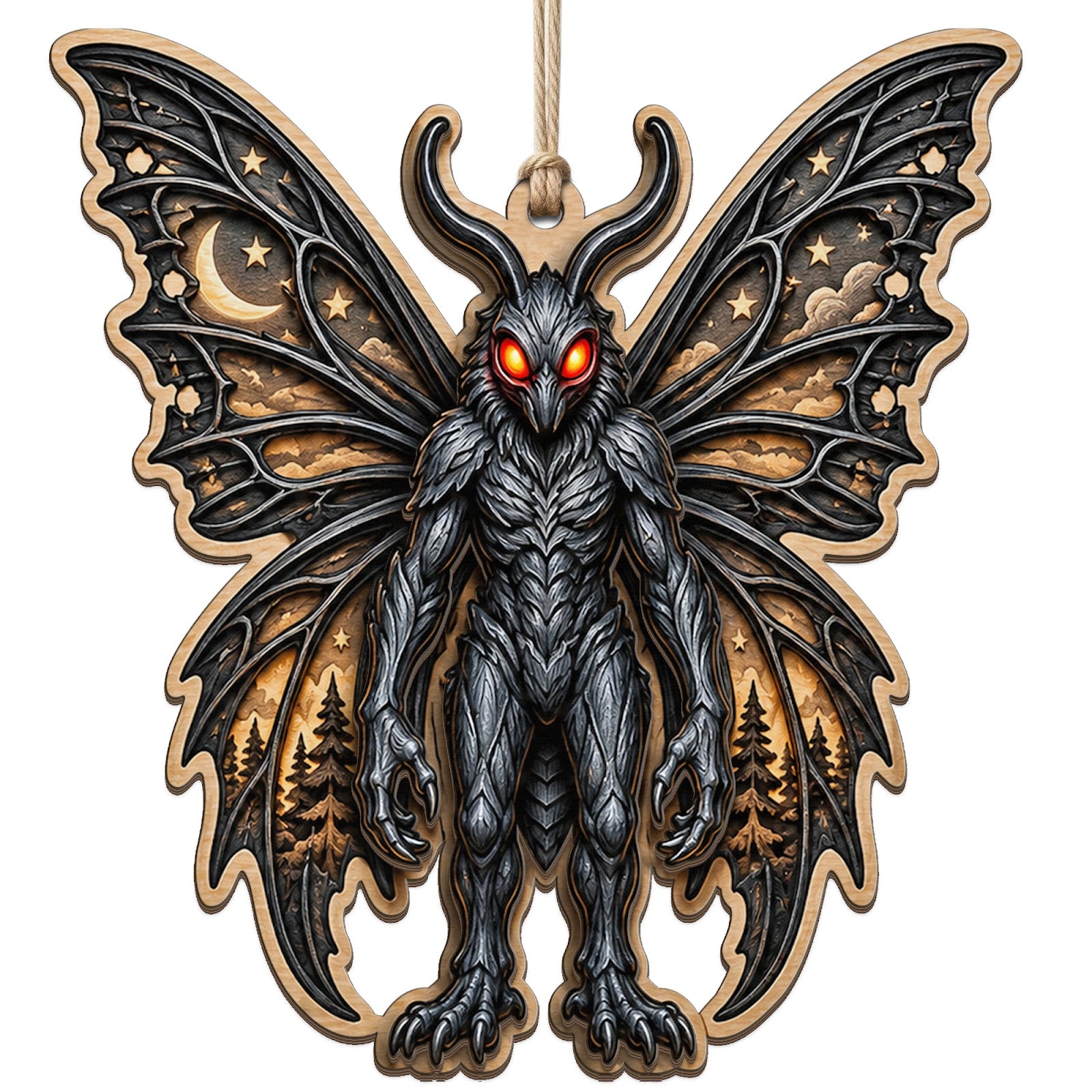 Mothman Cryptid Keepsake, Stocking Stuffer For Folklore Fan, Mystery Mantle Decor