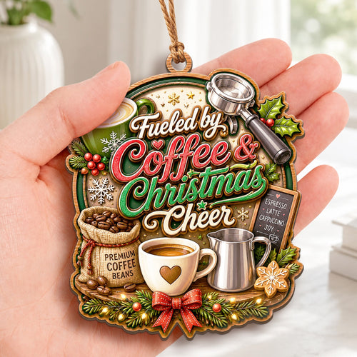 Barista Wood Christmas Ornament