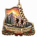 Mountain Trekker Keepsake, Stocking Stuffer For Hiker, Trail Running Mantle Decor