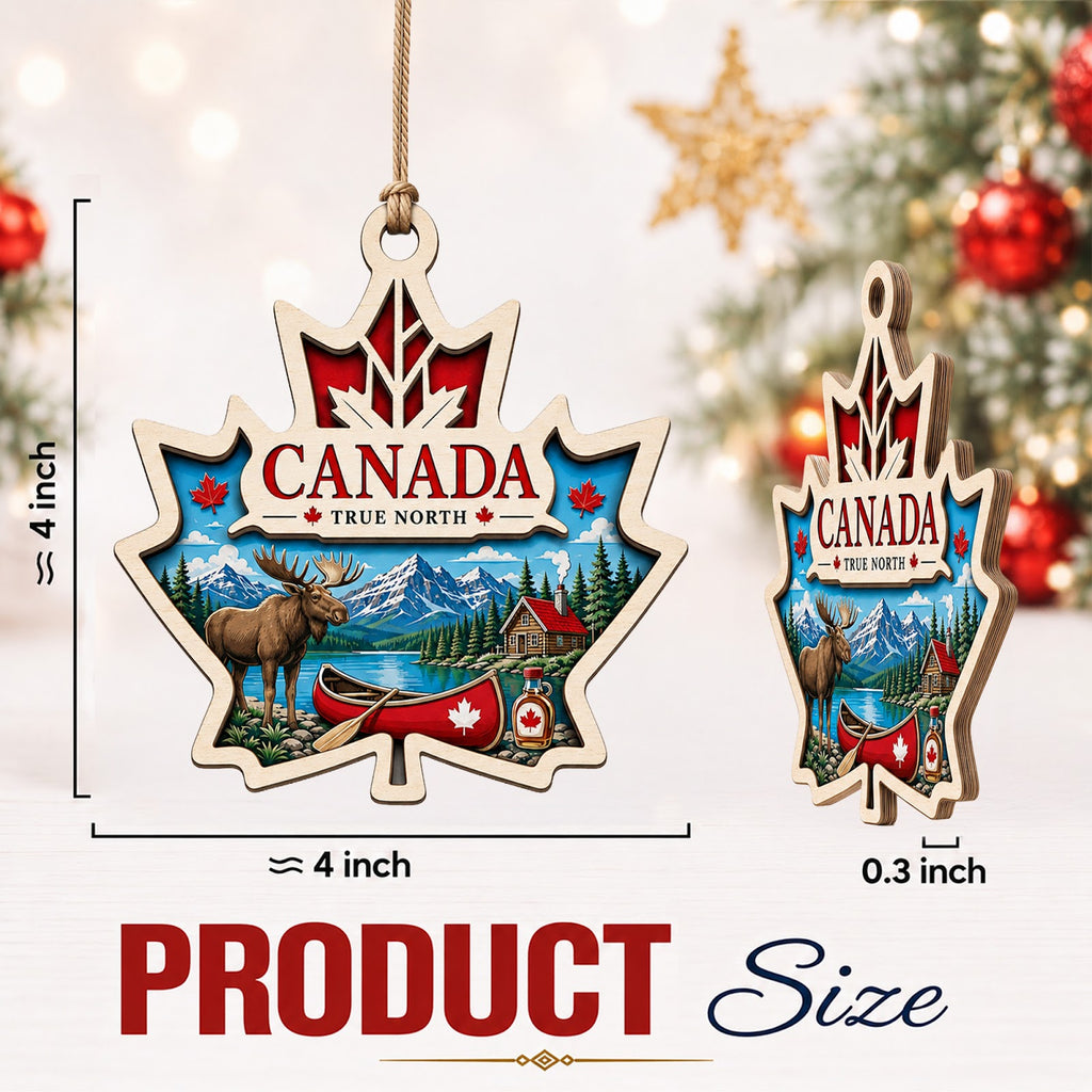Korea Christmas Ornament, Seoul Palace and Hanbok Souvenir Gift, Wood Hanging Tree Decoration