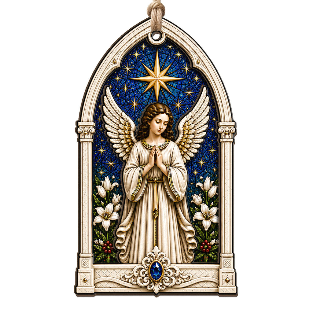 Guardian Angel Keepsake, Religious Holiday Gift, Christian Tree Mantle Decor