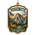 Granite Walls Rising Above the Valley With Waterfalls and Pine Forest. Wood Keepsake for California Hikers.