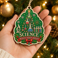 Science Wood Christmas Ornament