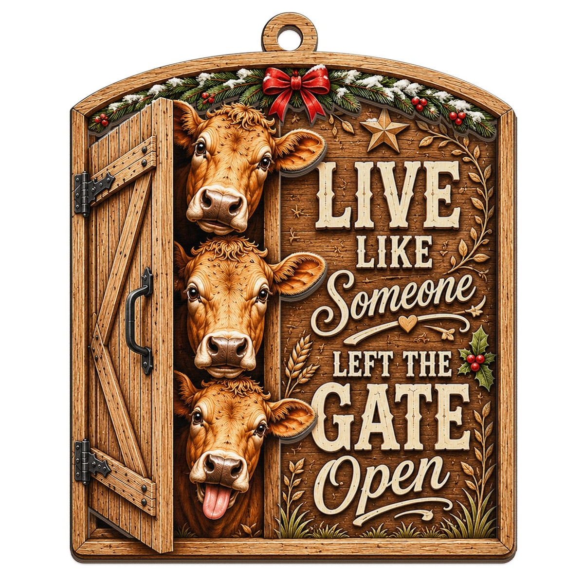 Farm Life Motto Keepsake, Stocking Stuffer For Country Lover, Rustic Farmhouse Mantle Decor