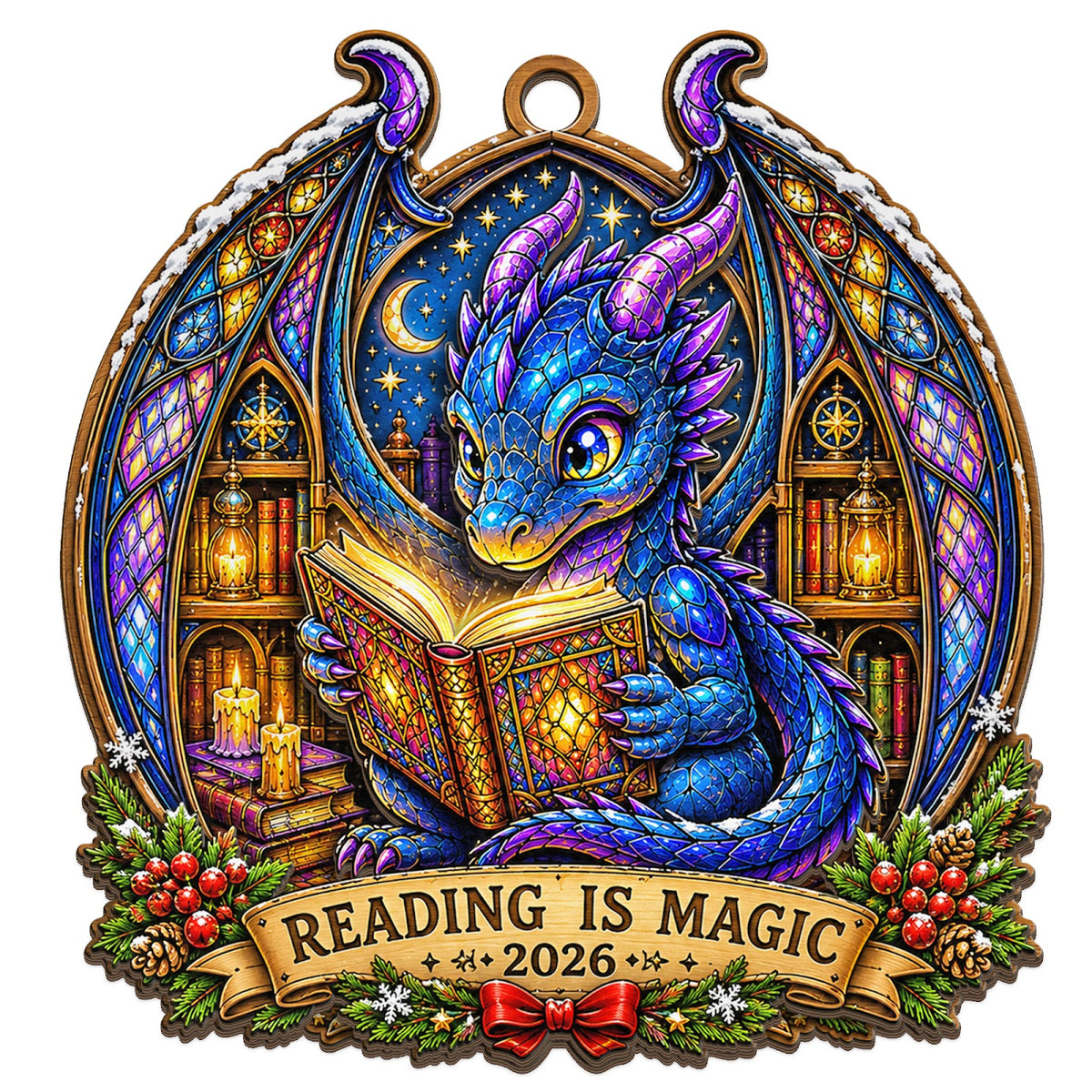 Fantasy Reader Keepsake, Stocking Stuffer For Dragon Fan, BookTok Mantle Decor