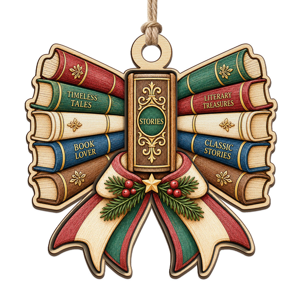 Librarian Keepsake, Stocking Stuffer For Book Lover, Literary Holiday Mantle Decor