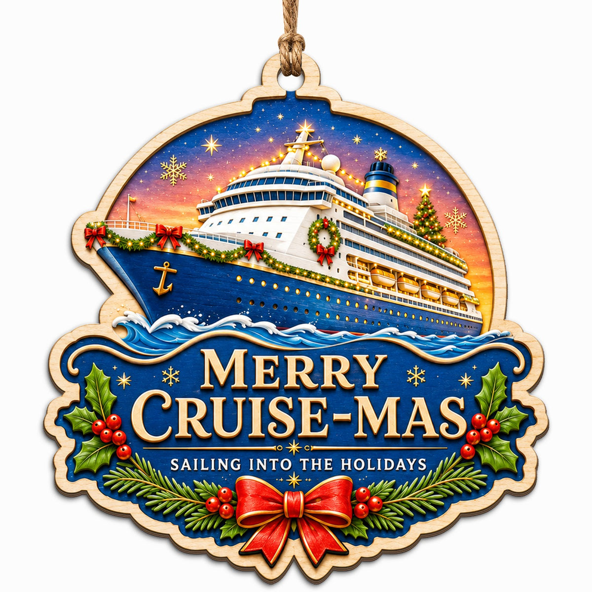 Cruise Holiday Keepsake, Stocking Stuffer For Cruise Lover, Nautical Sea Traveler Decor